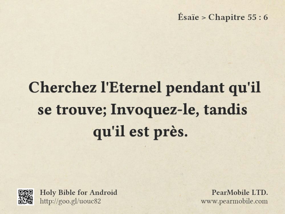 Ésaïe, Chapitre 55:6